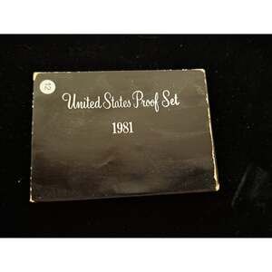 1981 S US MINT PROOF 6 Coin Set - Display Frame & Box